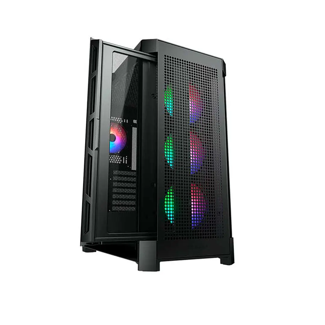 Gabinete Gamer Cougar Duoface Pro RGB 4 ventiladores ARGB incluidos 4