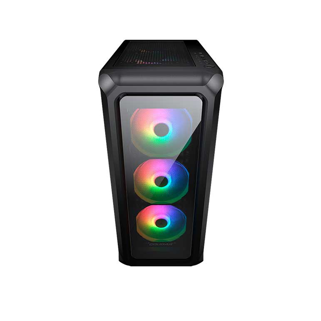 Gabinete Gamer Cougar Archon 2 RGB Black 3 ventiladores ARGB incluidos  2