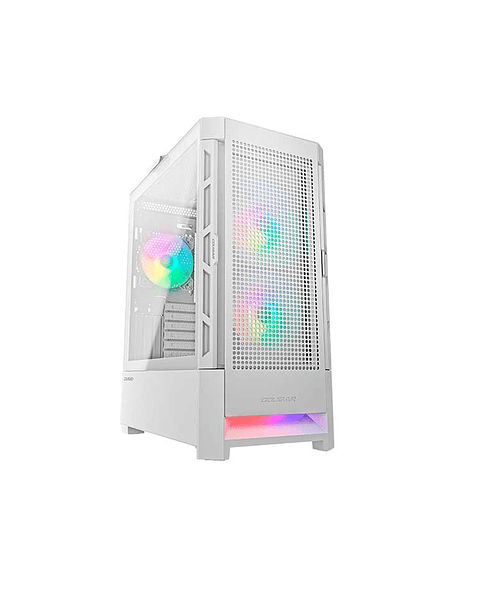 Gabinete Gamer Cougar Airface RGB white 3 ventiladores ARGB incluidos