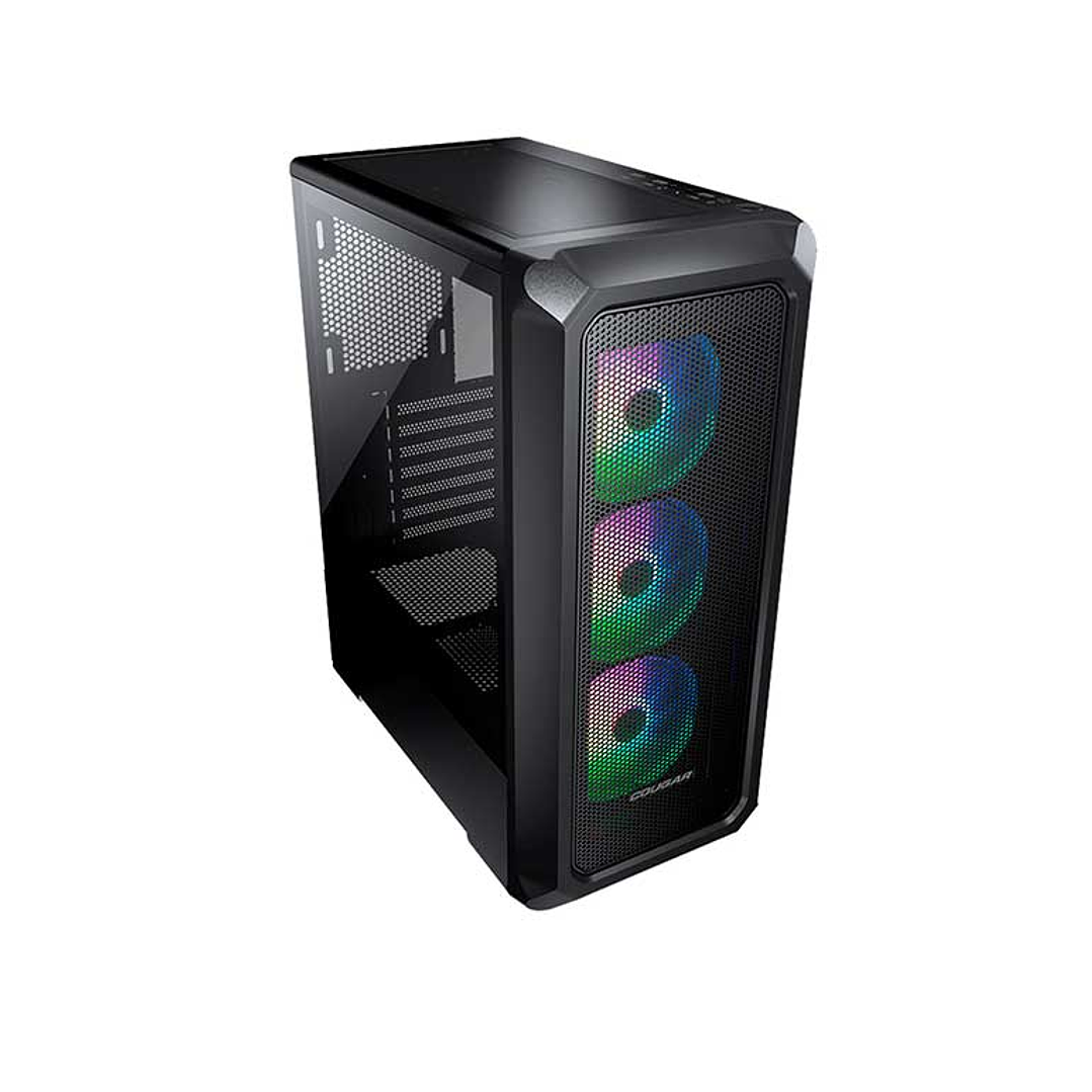 Gabinete Gamer Cougar Archon 2 Mesh RGB Black 3 ventiladores ARGB incluidos  2
