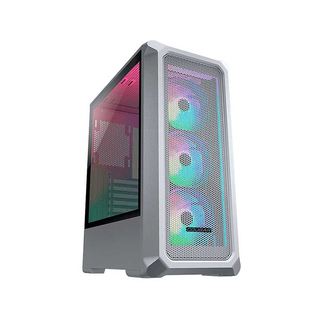 Gabinete Gamer Cougar Archon 2 Mesh RGB white 3 ventiladores ARGB incluidos  1