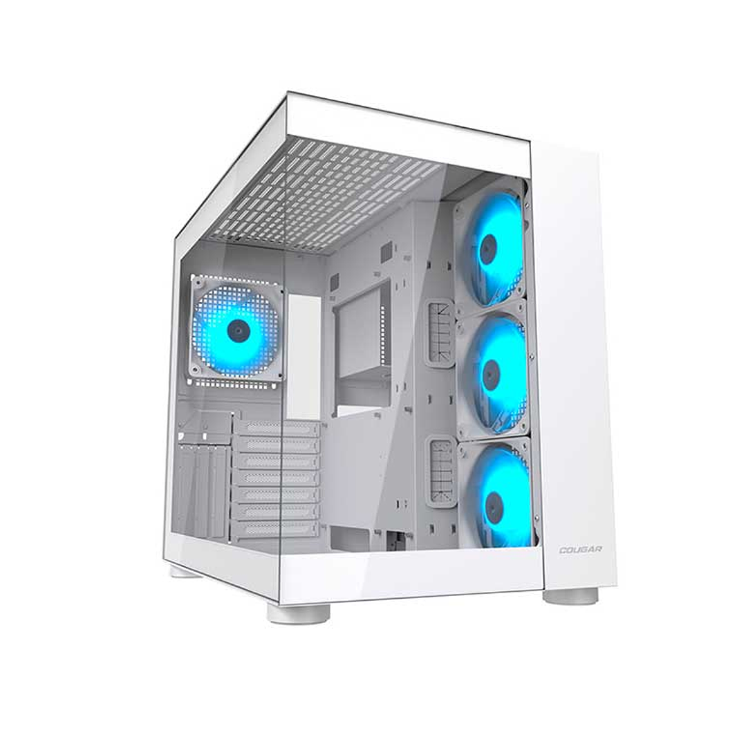 Gabinete gamer Cougar FV150 RGB white 4 ventiladores ARGB incluidos 1