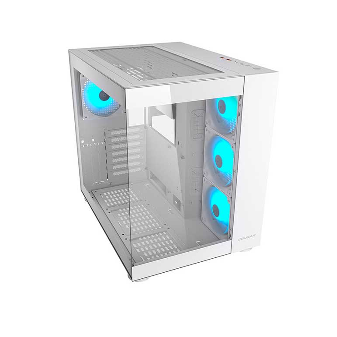Gabinete gamer Cougar FV150 RGB white 4 ventiladores ARGB incluidos 2