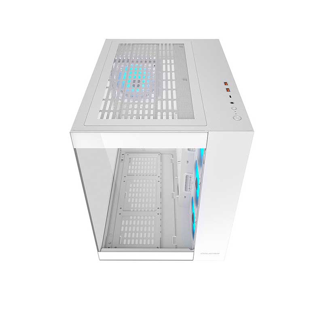 Gabinete gamer Cougar FV150 RGB white 4 ventiladores ARGB incluidos 4