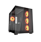 Gabinete gamer Cougar FV150 RGB Black 4 ventiladores ARGB - Miniatura 1