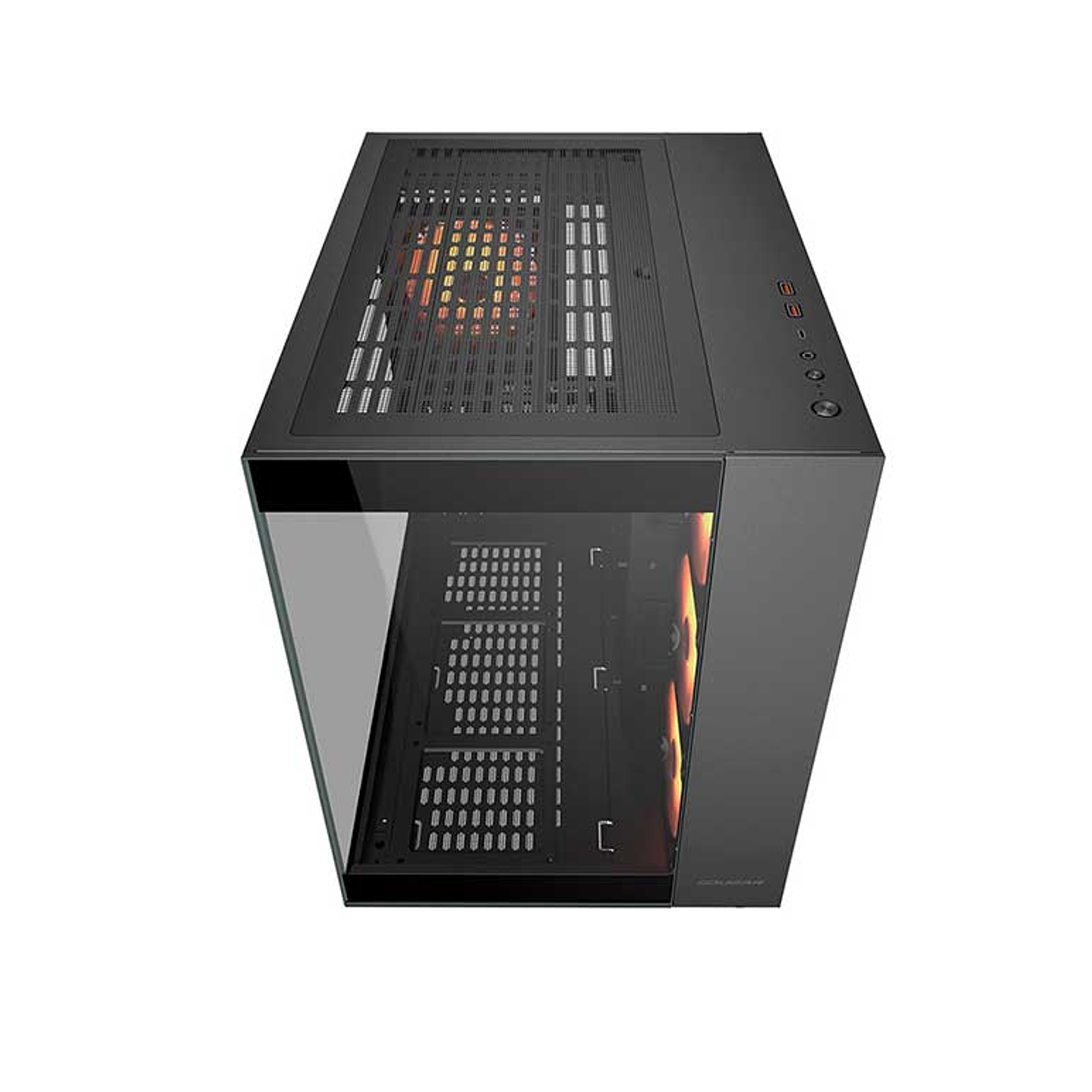 Gabinete gamer Cougar FV150 RGB Black 4 ventiladores ARGB 4