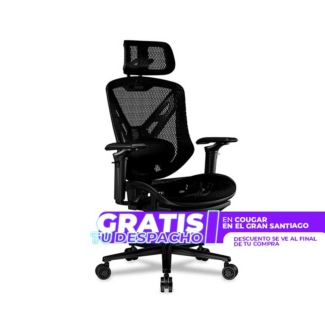 Silla Profesional ergonómica Cougar Speeder L Apoyabrazos hiperrotativo 3D 1