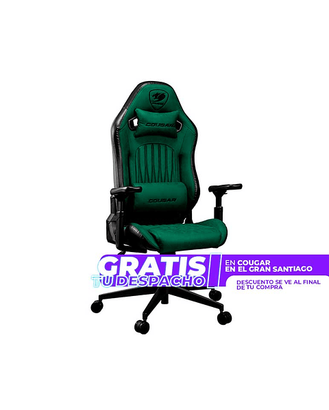 Silla Profesional Cougar Explore ARMY GREEN F apoyabrazos con hiperrotación 3D