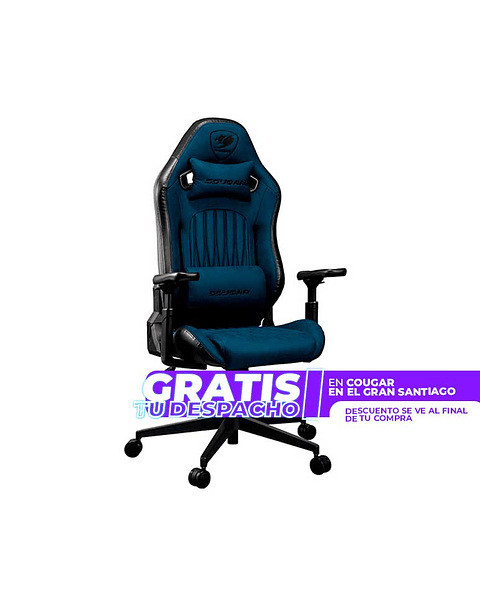 Silla Profesional Cougar Explore NAVY BLUE F apoyabrazos con hiperrotación 3D