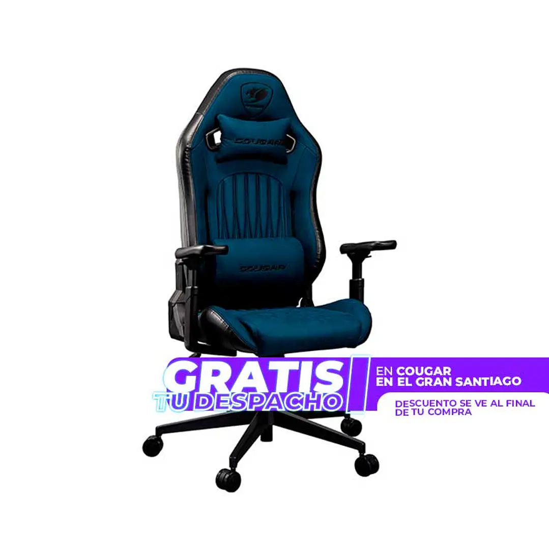 Silla Profesional Cougar Explore NAVY BLUE F apoyabrazos con hiperrotación 3D 1