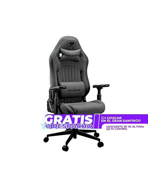 Silla Profesional Cougar Explore Royal Gray F apoyabrazos con hiperrotación 3D