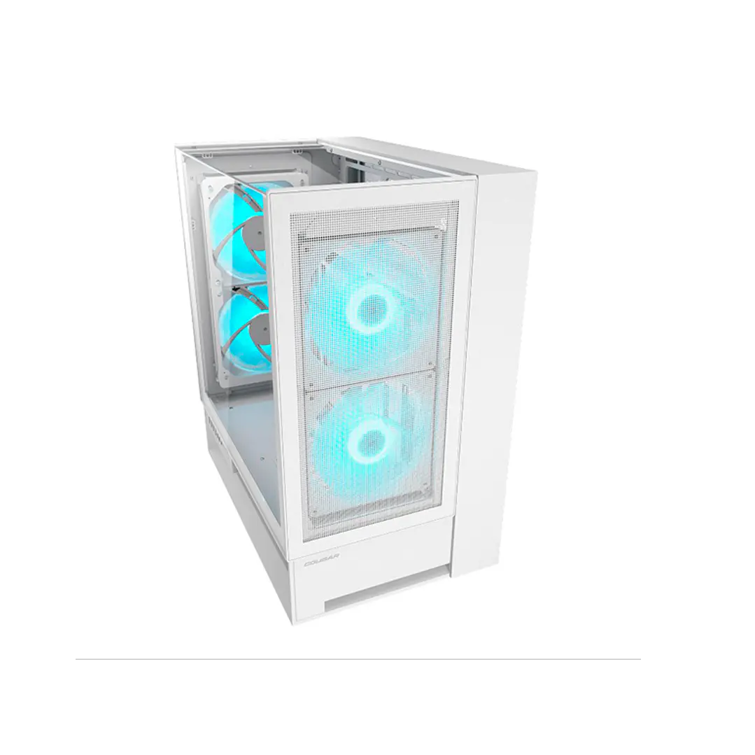 Gabinete Gamer Cougar OMNYX White 4 ventiladores 160 mm ARGB incluidos 2