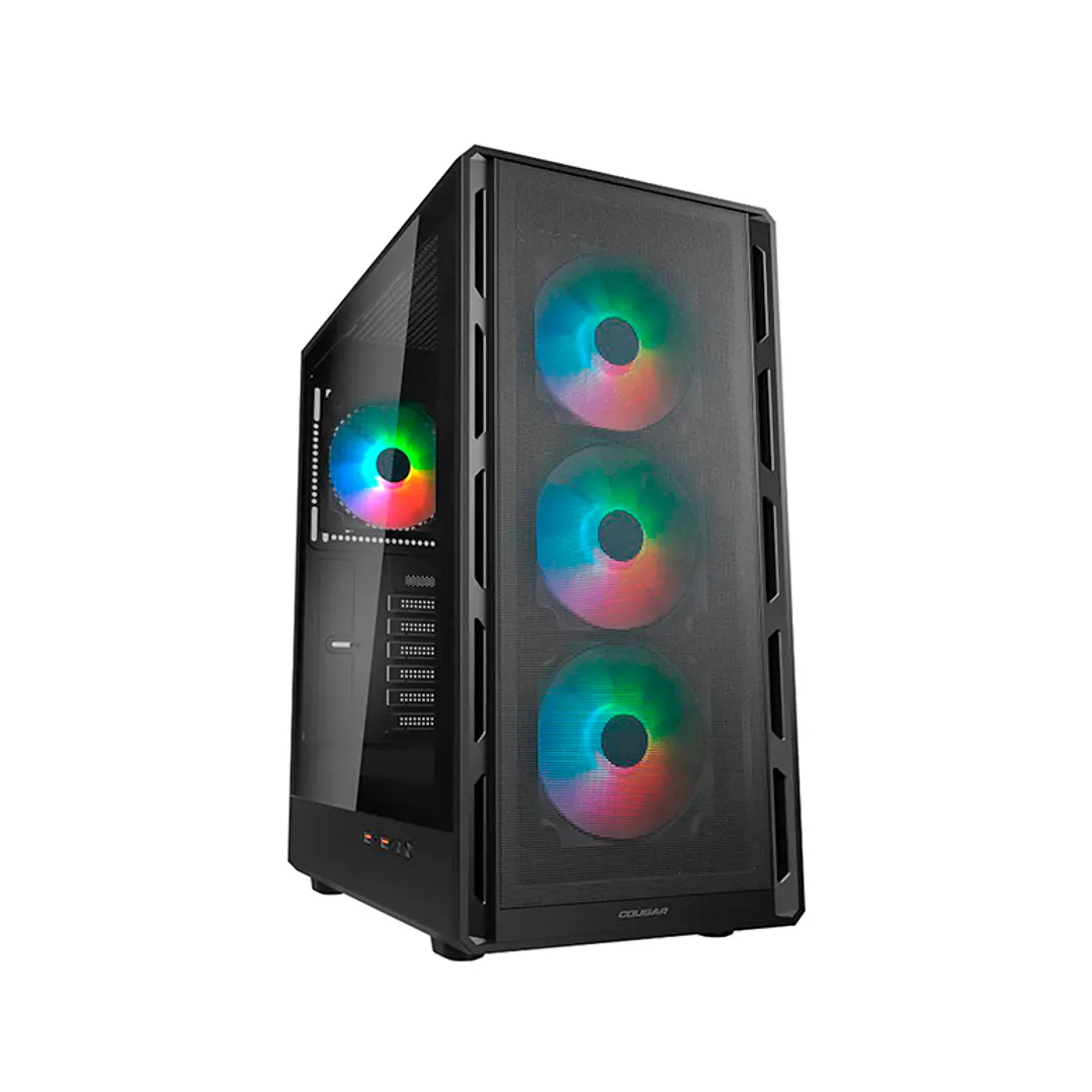 Gabinete Gamer Cougar AIRFACE PURE RGB 4 ventiladores 120 mm RGB incluidos 1