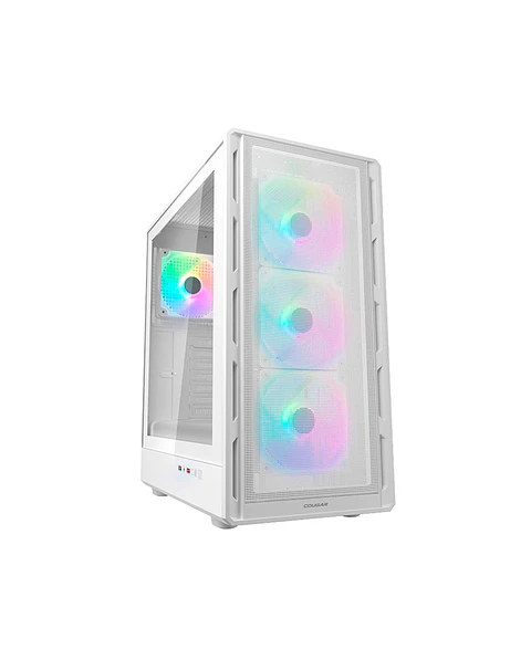 Gabinete Gamer Cougar AIRFACE PURE RGB WHITE 4 ventiladores 120 mm RGB incluidos