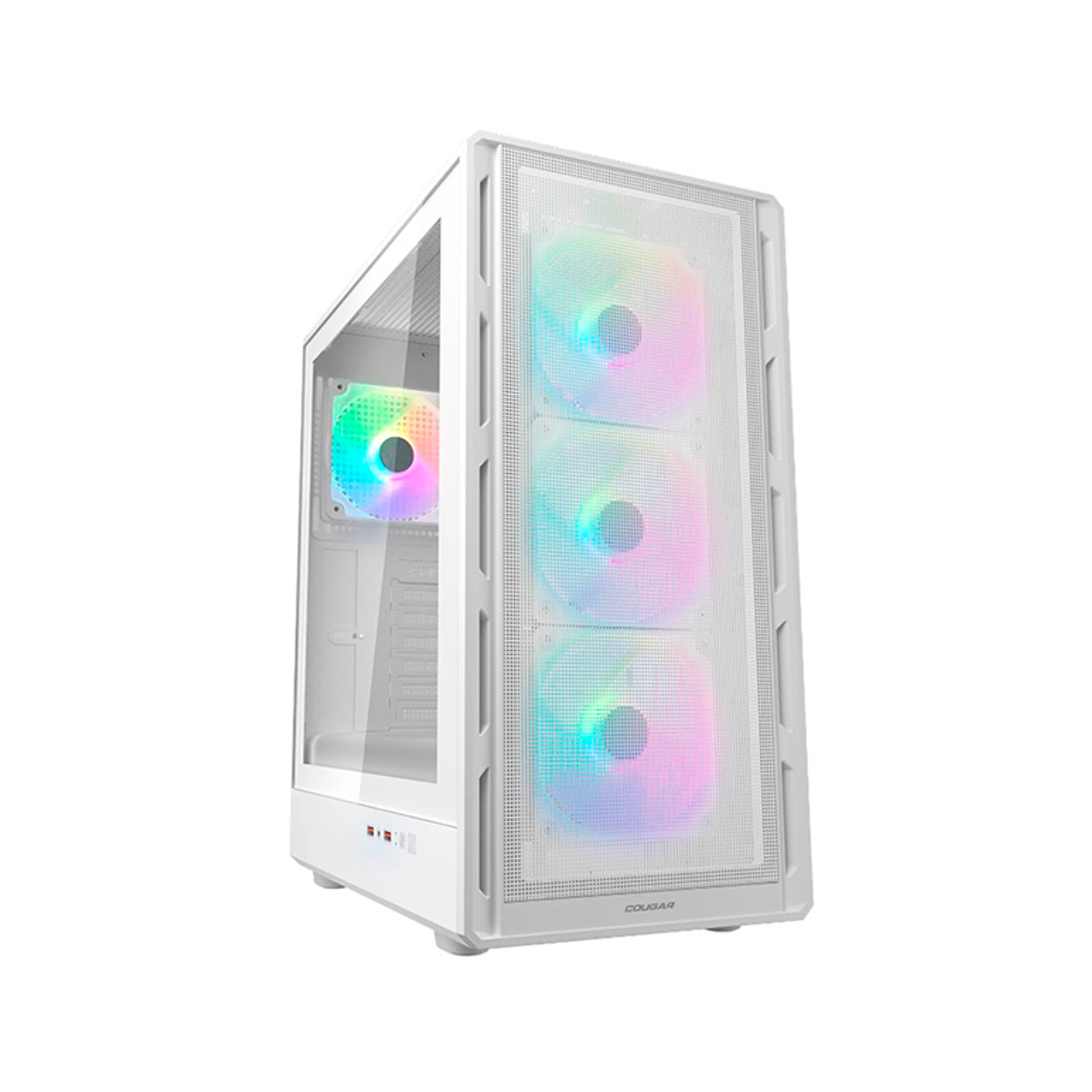 Gabinete Gamer Cougar AIRFACE PURE RGB WHITE 4 ventiladores 120 mm RGB incluidos 1