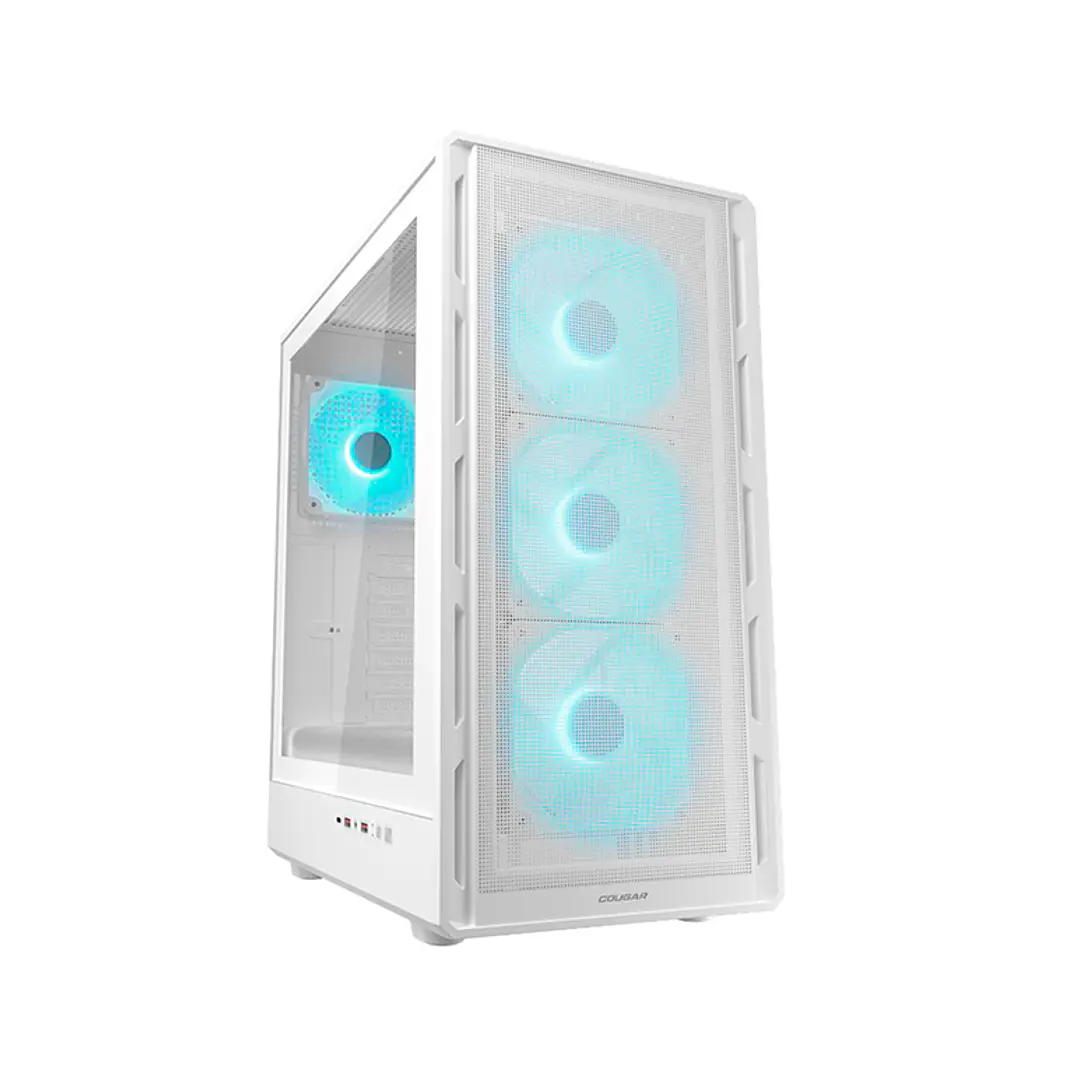 Gabinete Gamer Cougar AIRFACE PURE PRO WHITE 4 ventiladores 120 mm RGB incluidos 1
