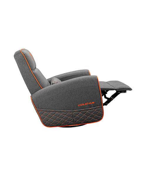 Sofá Cougar tipo mecedora giratoria Fidom GRAY Tela tipo Lino