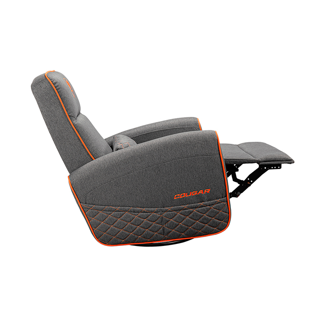 Sofá Cougar tipo mecedora giratoria Fidom GRAY Tela tipo Lino 2