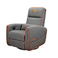 Sofá Cougar tipo mecedora giratoria Fidom GRAY Tela tipo Lino - Miniatura 5