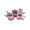 Batería de Cocina Cuisinart  Antiadherente Cerámica Rojo 54C-11R 