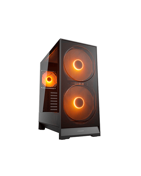 Gabinete Gamer Cougar Airface 180 Black 3 ventiladores incluidos 