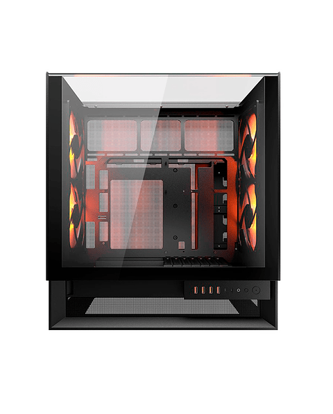 Gabinete Gamer Cougar OMNYX BLACK 4 ventiladores 160 mm ARGB incluidos