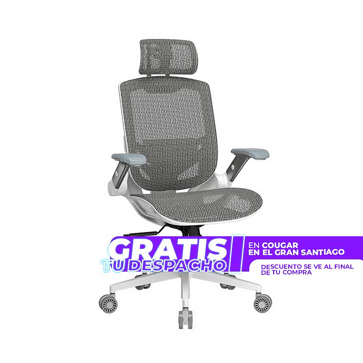 Silla Profesional ergonómica Cougar Speeder ONE WHITE 1