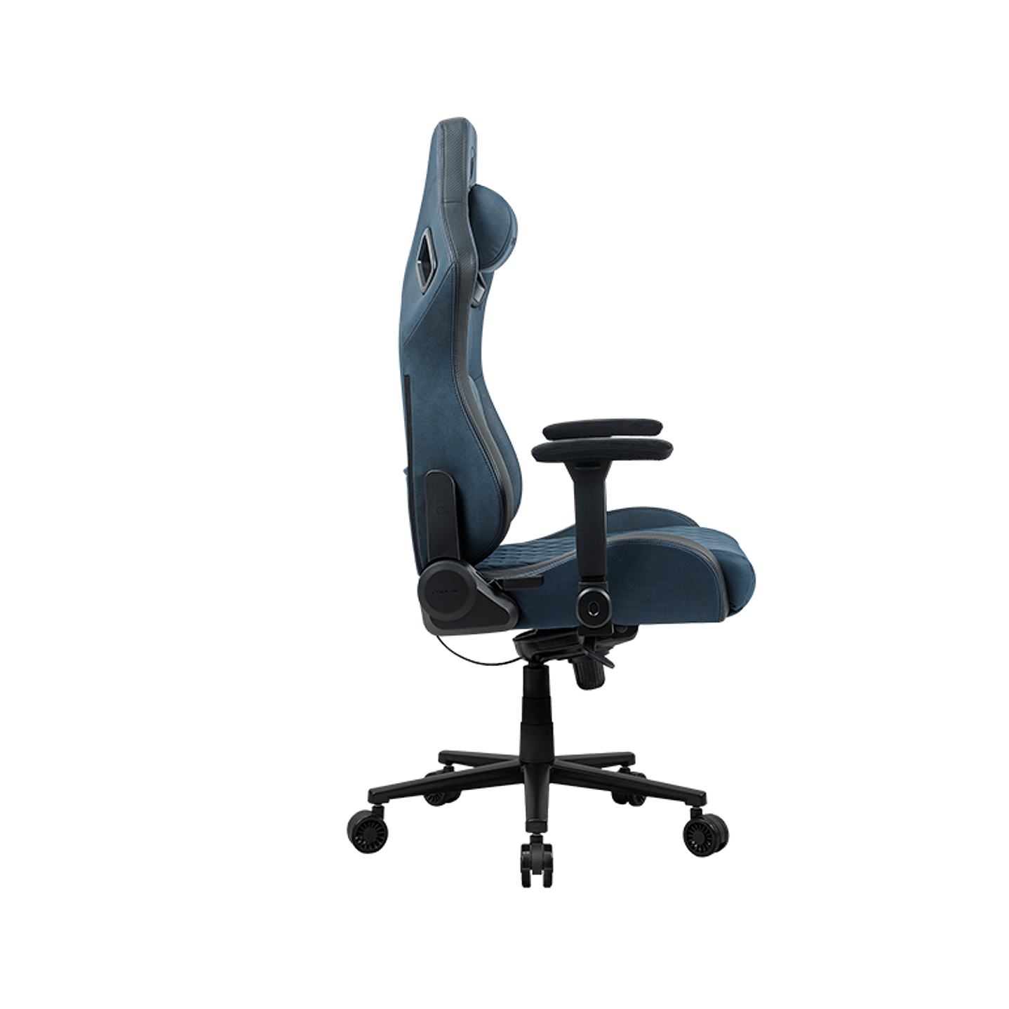 Silla Profesional Cougar Defensor S Navy Blue F  Apoyabrazos plegable 4D Cuero PVC suave 4