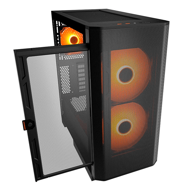Gabinete Gamer Cougar Airface FLO Black 3 ventiladores incluidos  1