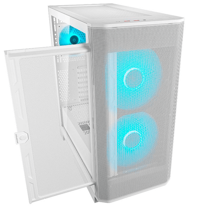 Gabinete Gamer Cougar Airface FLO WHITE 3 ventiladores incluidos 1