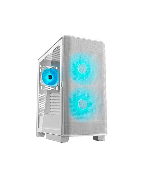 Gabinete Gamer Cougar Airface FLO WHITE 3 ventiladores incluidos