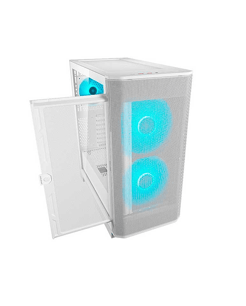 Gabinete Gamer Cougar Airface FLO WHITE 3 ventiladores incluidos