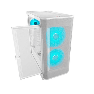 Gabinete Gamer Cougar Airface FLO WHITE 3 ventiladores incluidos