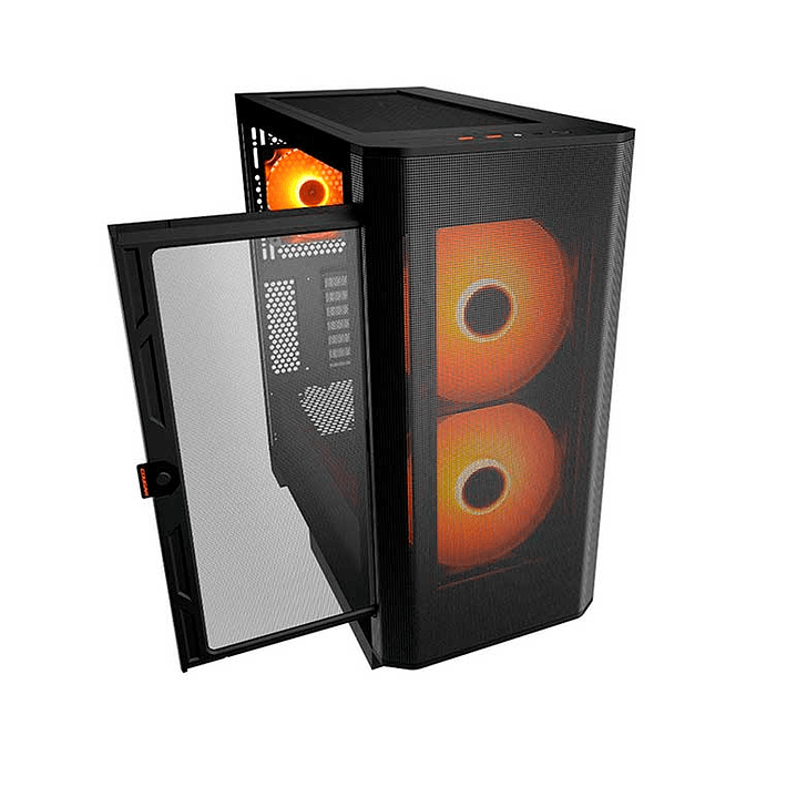 Gabinete Gamer Cougar Airface FLO Black 3 ventiladores incluidos  2