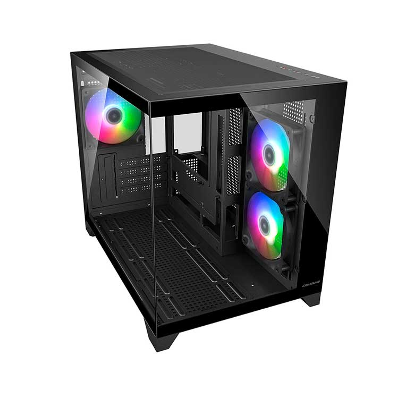 Gabinete Gamer Cougar Fv150 Mini  Rgb Black 3 Ventiladores 2