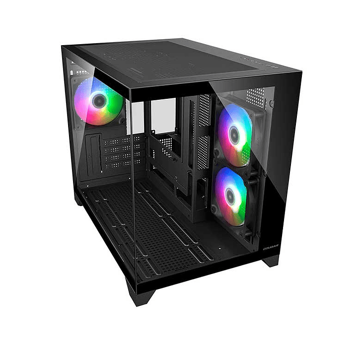 Gabinete Gamer Cougar Fv150 Mini  Rgb Black 3 Ventiladores 2