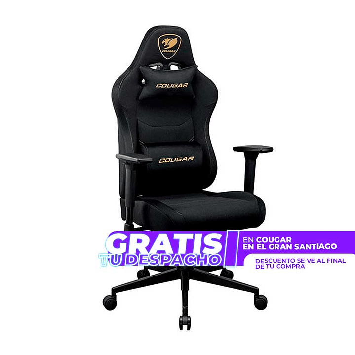 Silla Gamer Cougar PRYME GOLD F Tela lino 1