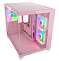 Gabinete Gamer Cougar Fv150 Mini Rgb PINK 3 Ventiladores - Miniatura 2