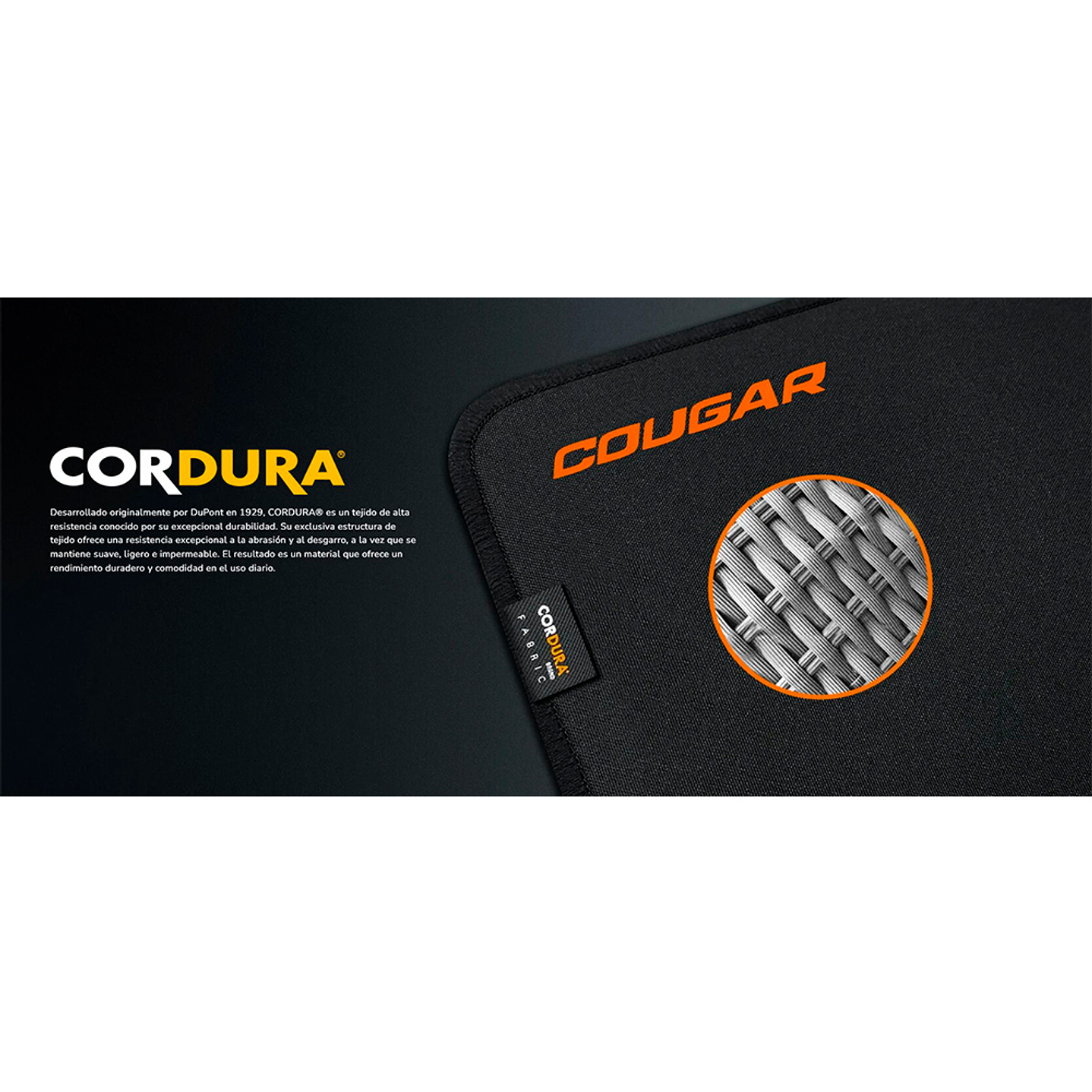 Alfombra Gamer Cougar Command S 106 x 106 cm Tela Cordura 3