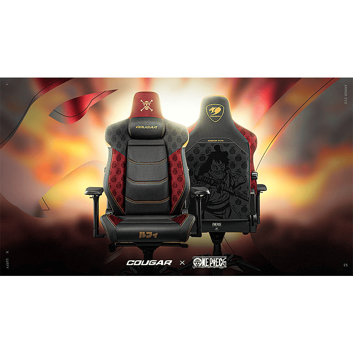 Silla profesional Gamer Cougar Armor EVO LUFFY - Edición limitada ONE PIECE 4