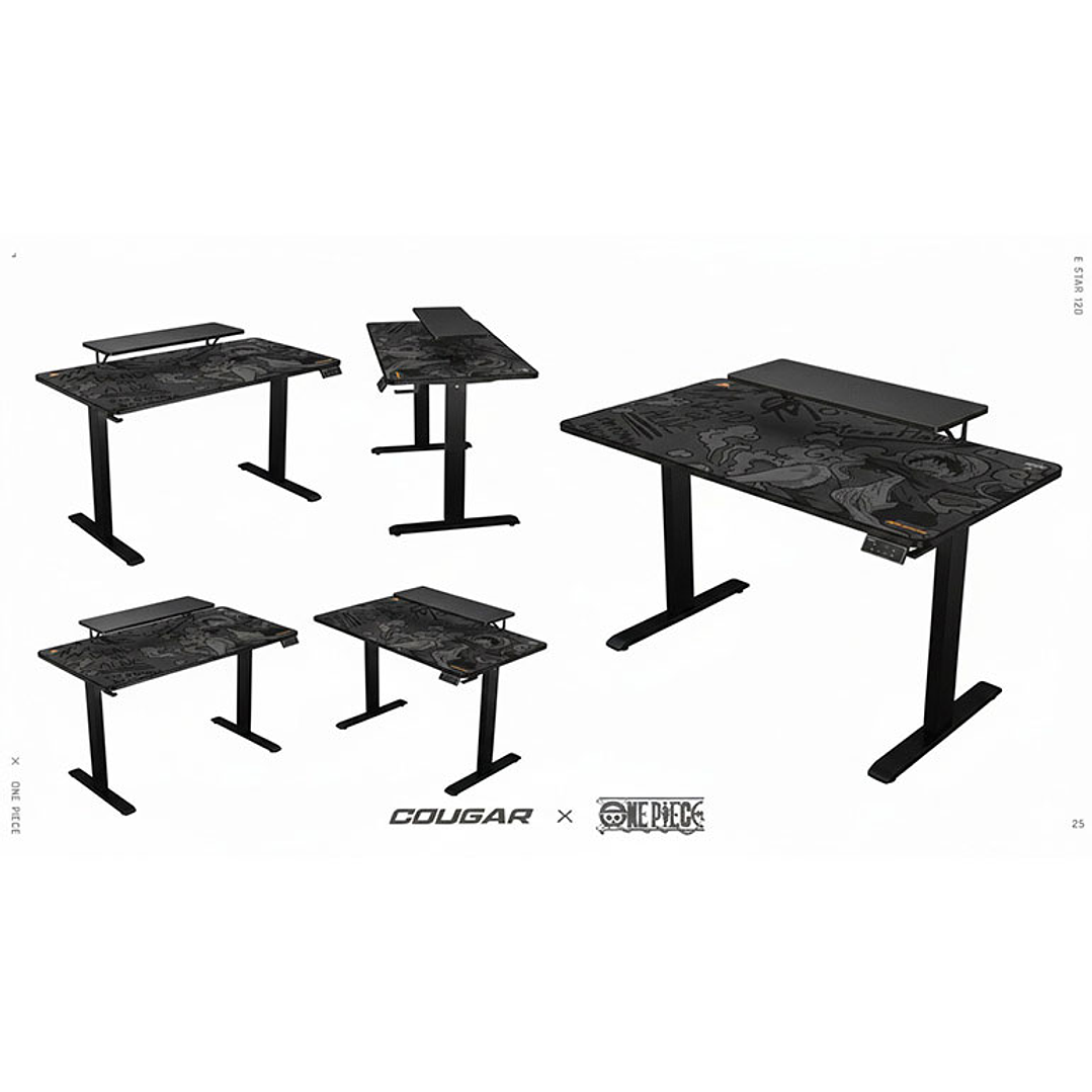 Escritorio eléctrico Cougar E-Star 120 LUFFY - Edición limitada ONE PIECE 4