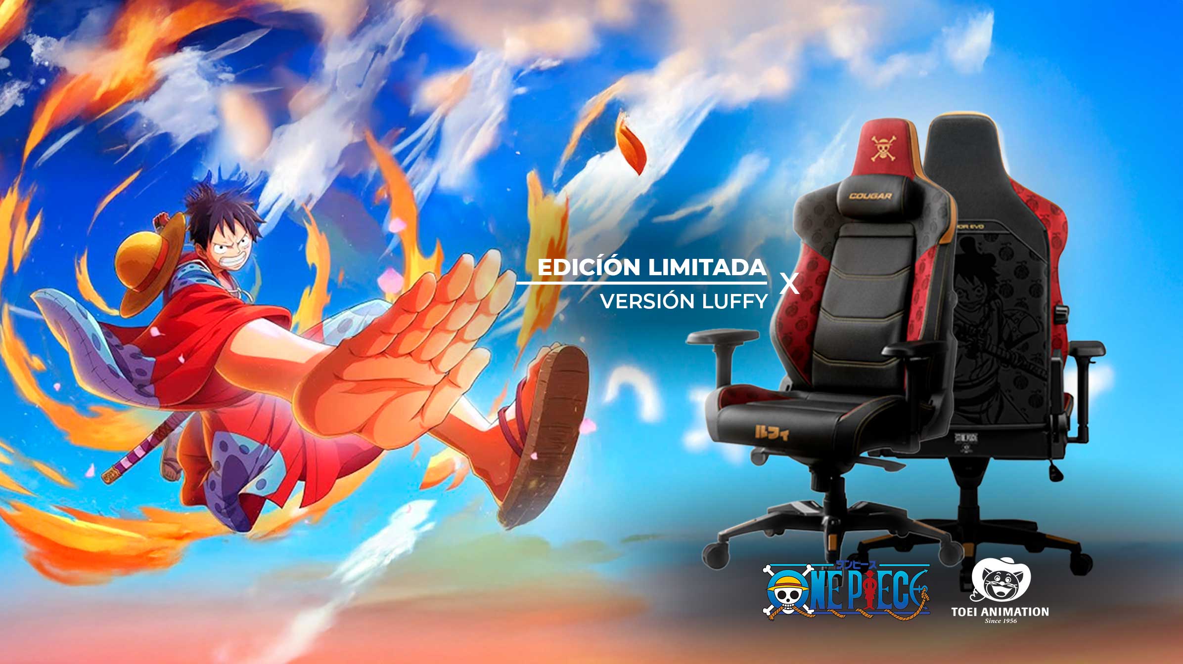 🏴‍☠️ Cougar × One Piece: cuando el setup gamer se vuelve parte de la tripulación