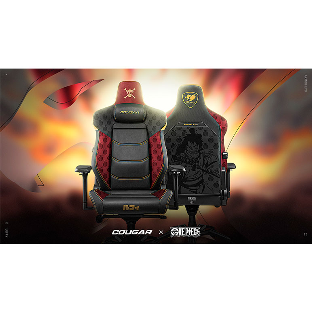 Silla profesional Gamer Cougar Armor EVO LUFFY + Bolso Cougar Forerunner de Regalo 8