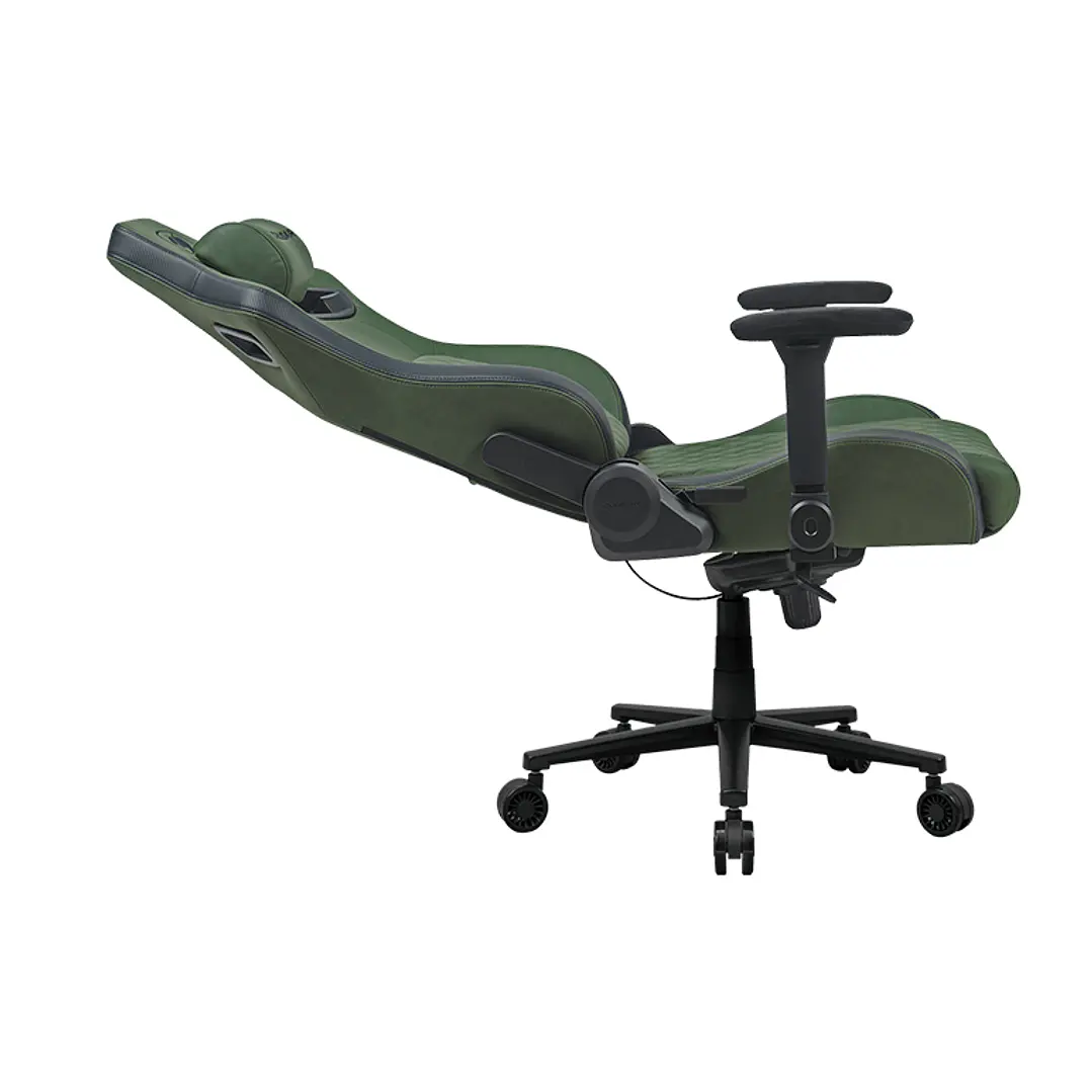 Silla Profesional Cougar Defensor S Army Green F  Apoyabrazos plegable 4D Cuero PVC suave 2