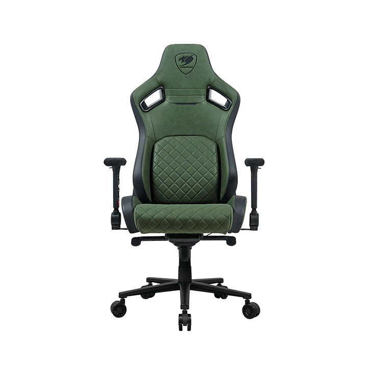 Silla Profesional Cougar Defensor S Army Green F  Apoyabrazos plegable 4D Cuero PVC suave 5