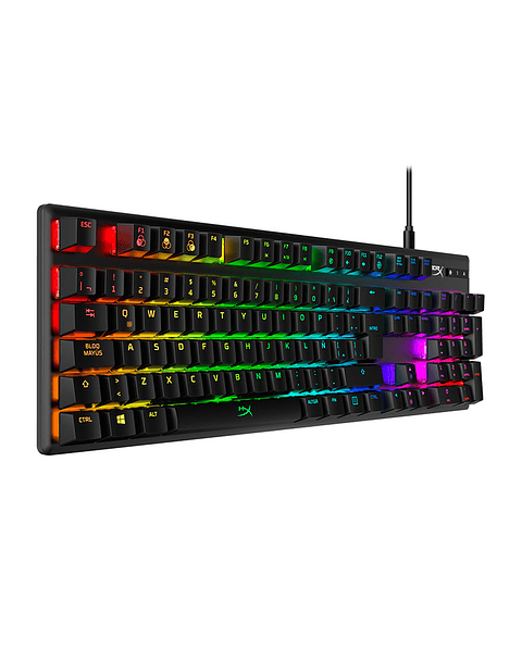 Teclado Mecánico HyperX Alloy Origins Red RGB HX-KB6RDX-LA/ 4P4F6AI