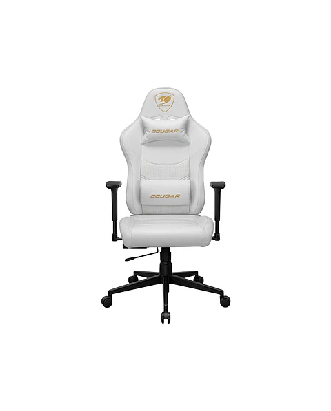 Silla Gamer Cougar PRYME White Cuero Reposabrazos 3D