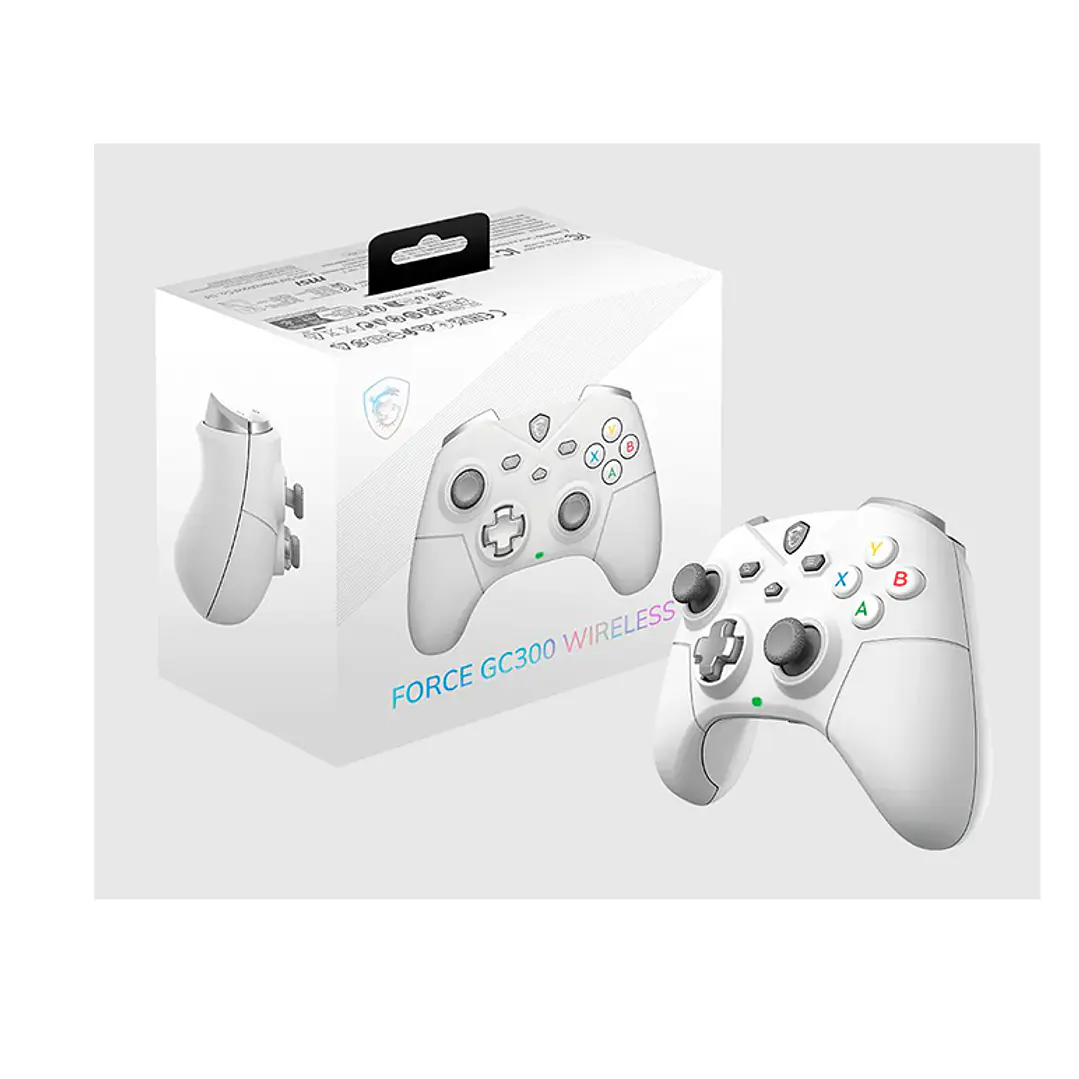 Control Gaming MSI  FORCE GC300 W WHITE Wireless y Bluetooth 5