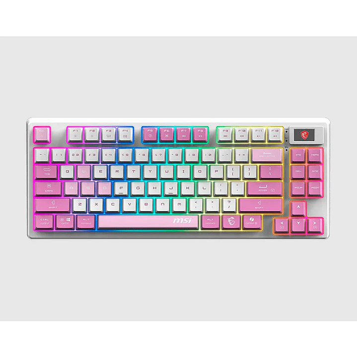 Teclado Mecanico MSI Forge GK600 TKL VIOLET US Wireless y Bluetooth  1