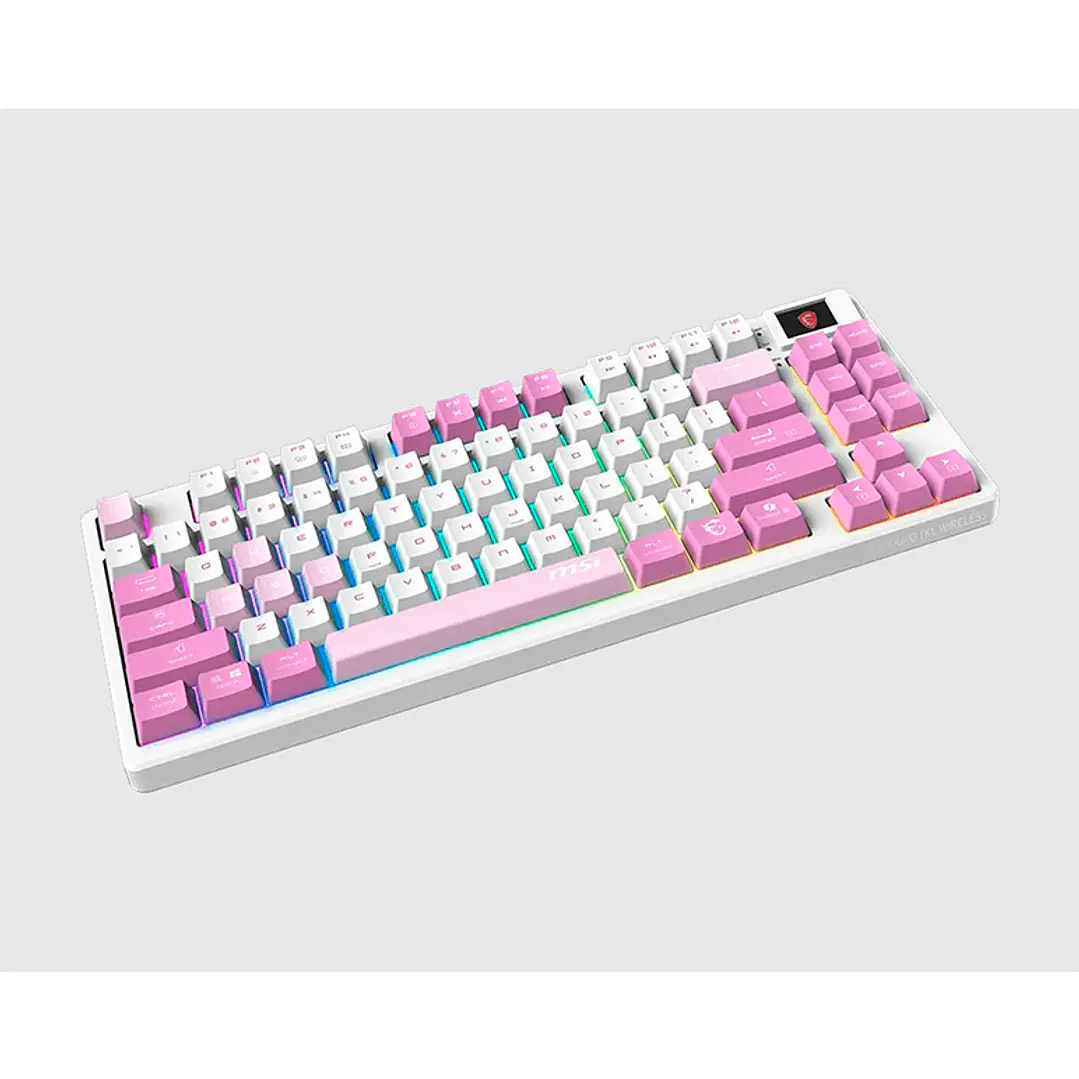 Teclado Mecanico MSI Forge GK600 TKL VIOLET US Wireless y Bluetooth  4